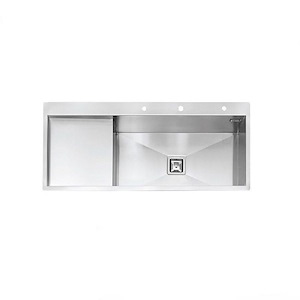 سینک ظرفشویی توکار راست با جا مایع مدل 6032 ایلیا استیل ILIA STEEL