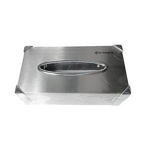 جا دستمال دیواری جعبه ای کروم خشدار BTB-110 S.A براسیانا BRASIANA