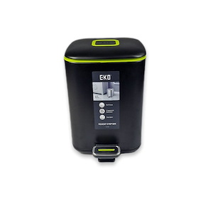 سطل زباله 6 لیتری مربع مشکی مات اکو کد 9388P-BL اسمارت SMART