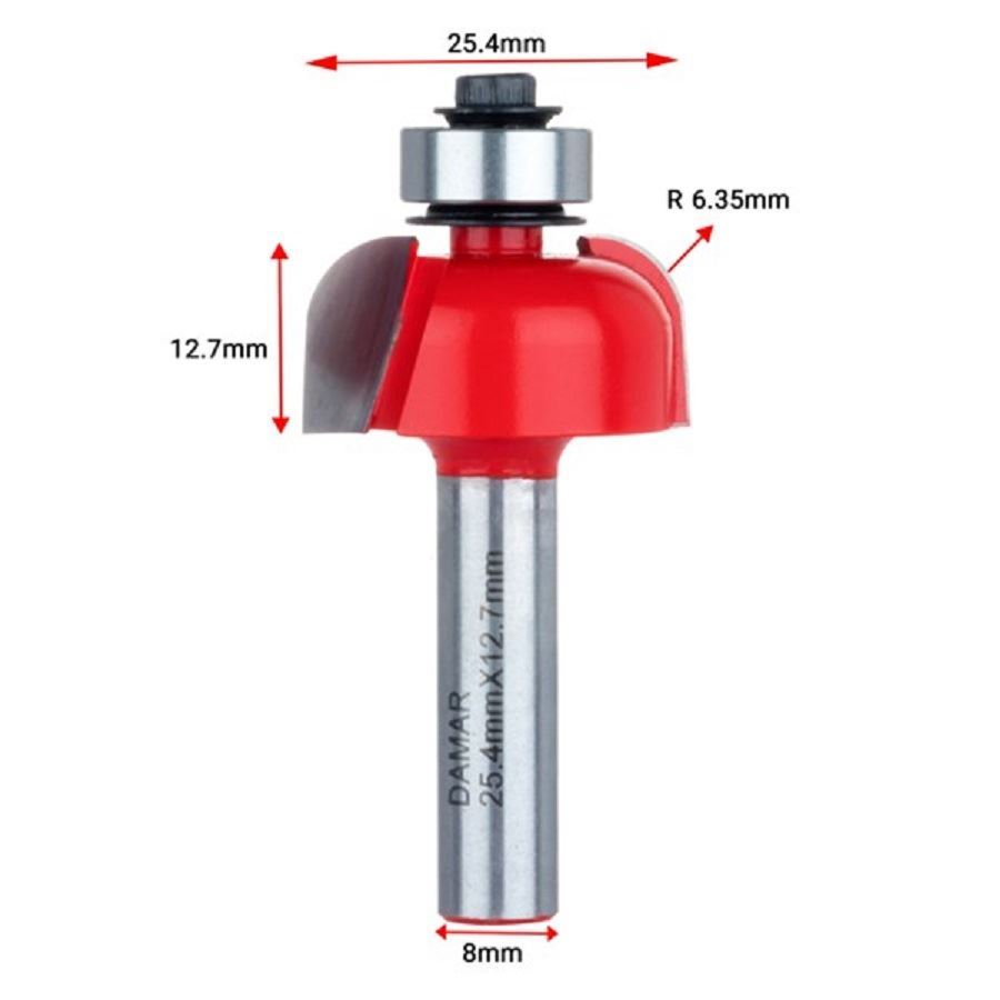 تیغ فرز نجاری (تیغ منحنی لبه) کد DM722543 S.A دامار DAMAR	