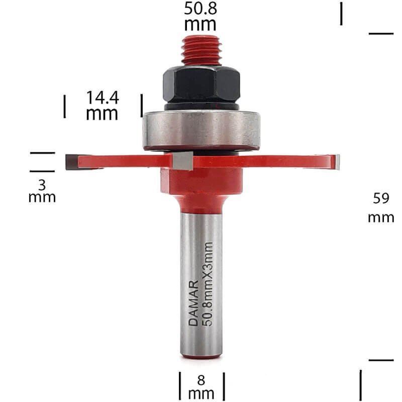 تیغ فرز نجاری کد DM-705083D-4 دامار DAMAR	