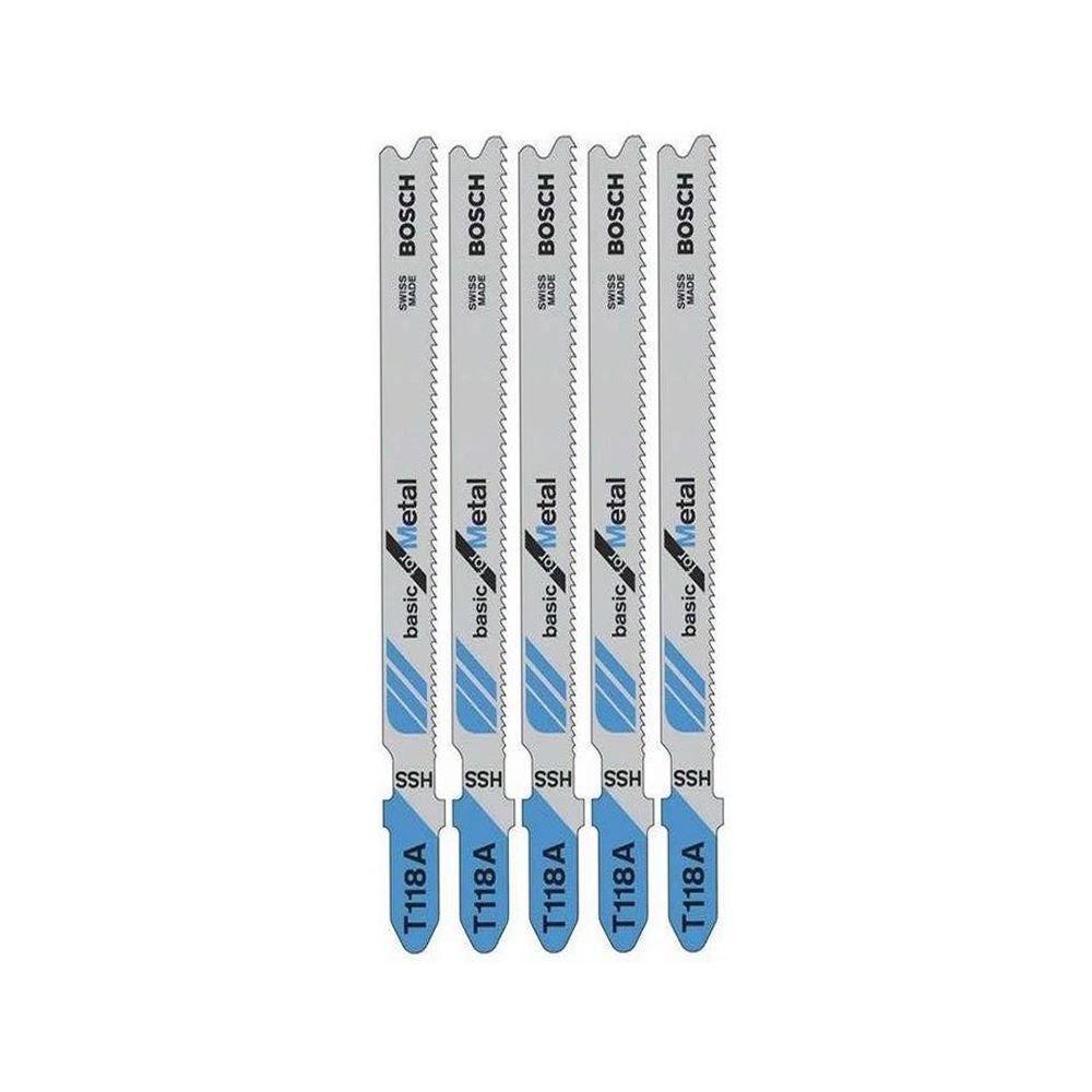 ست تیغه آهن بری اره عمودبر سری 5 عددی بوش BOSCH مدل T118A 1*HI02/3