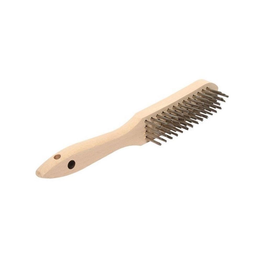 برس سیمی دسته چوبی 5 رج طرح آلمان S.A 1*J24    بنفشه9*12