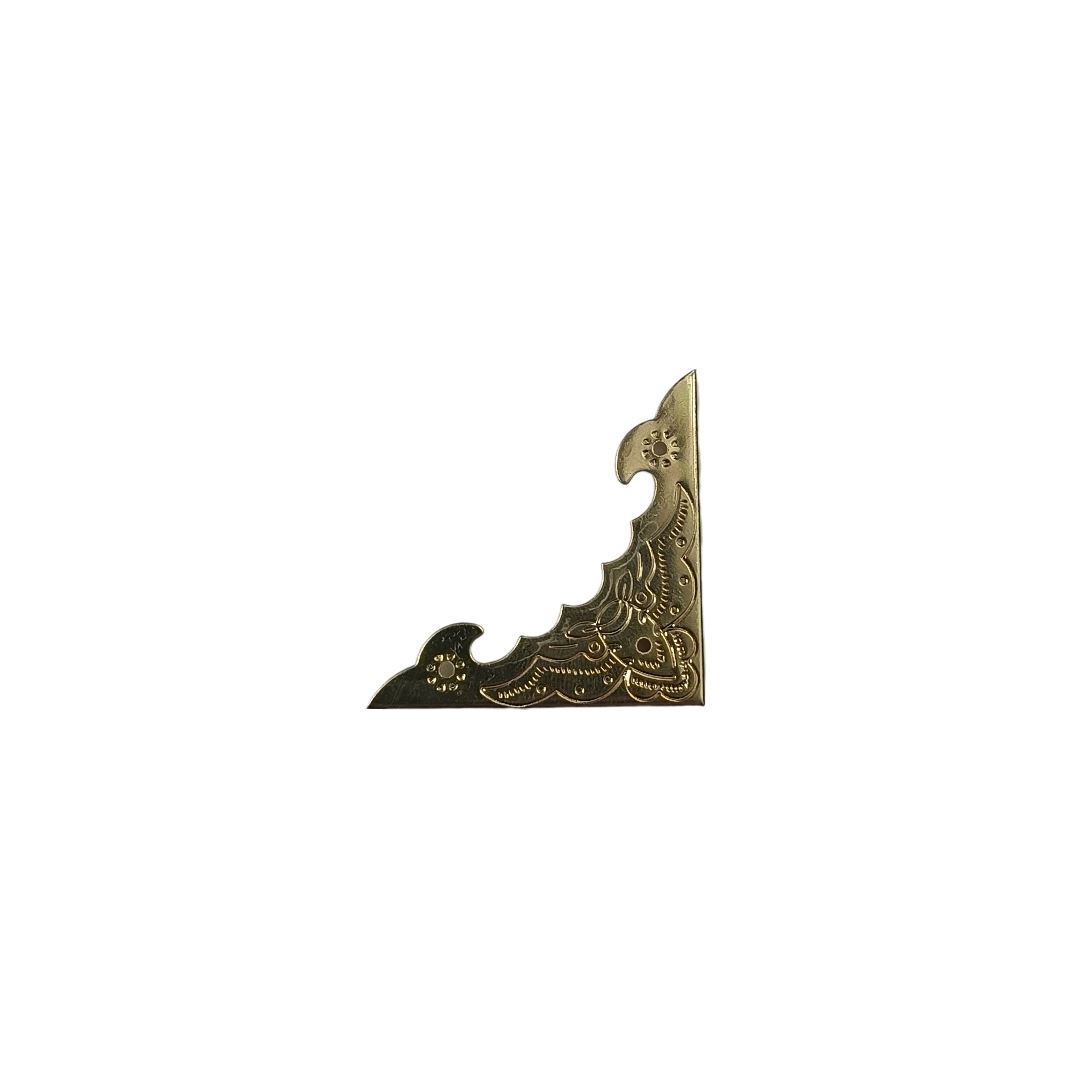 گوشه پرسی لبه دار طلایی 1* J22/6