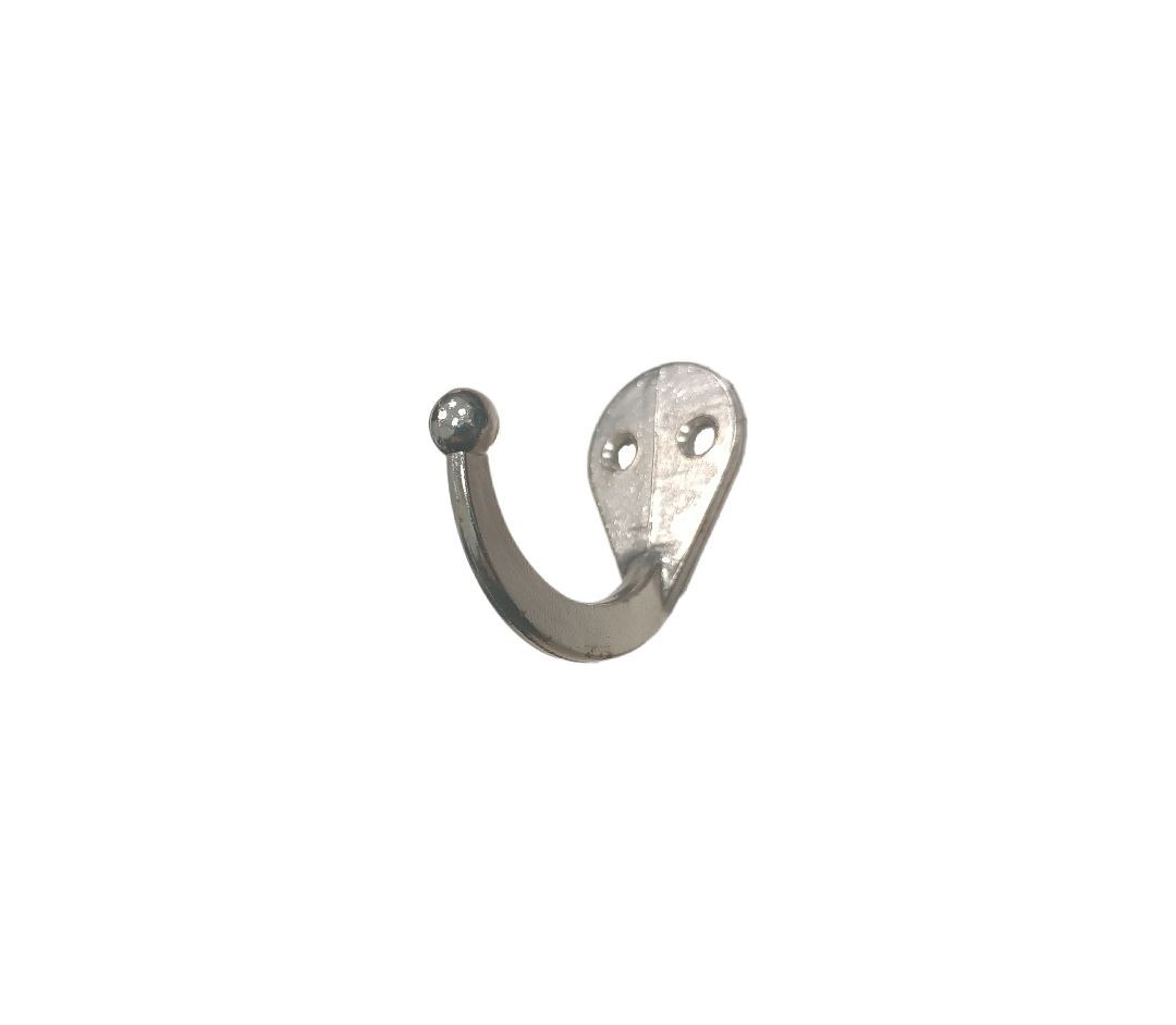 قلاب لباس تک شاخ کروم 1*GH04