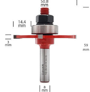 تیغ فرز نجاری کد DM-705083E-4 S.A دامار DAMAR	