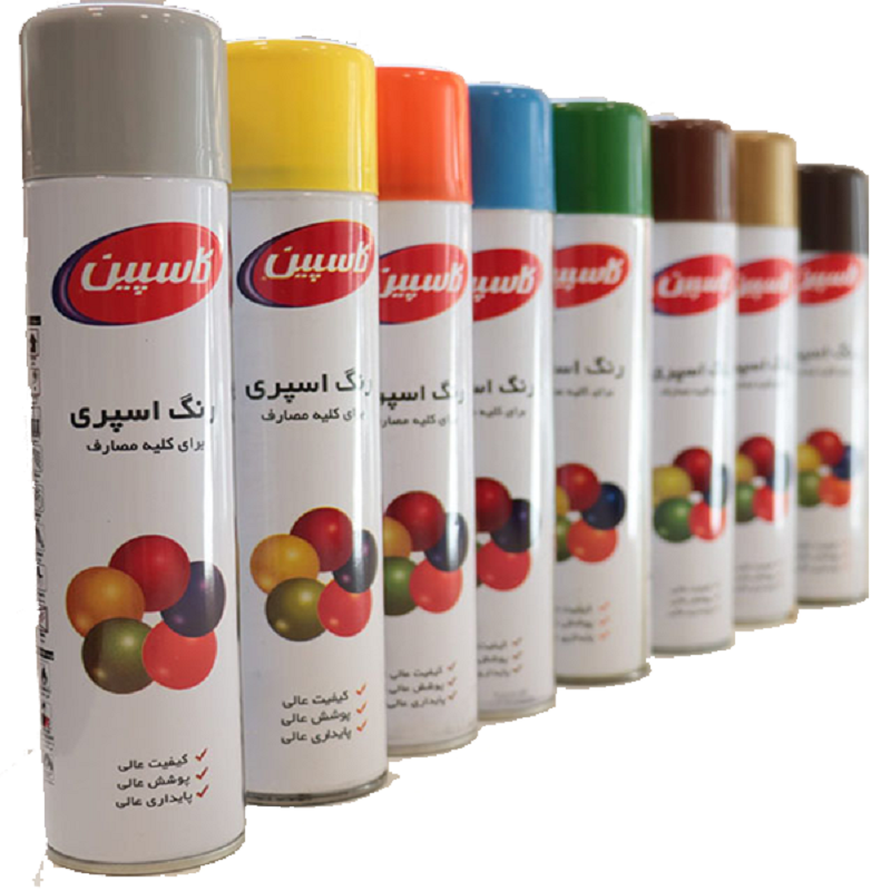 اسپری رنگ خاکستری روشن کاسپین CASPIAN 1*J12