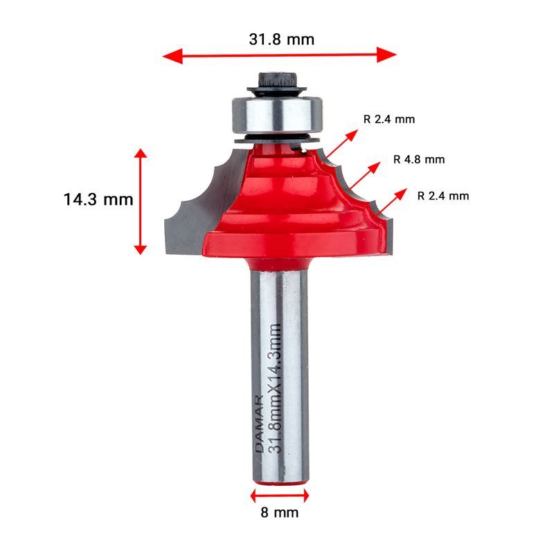 تیغ فرز نجاری کد DM-613183D دامار DAMAR	