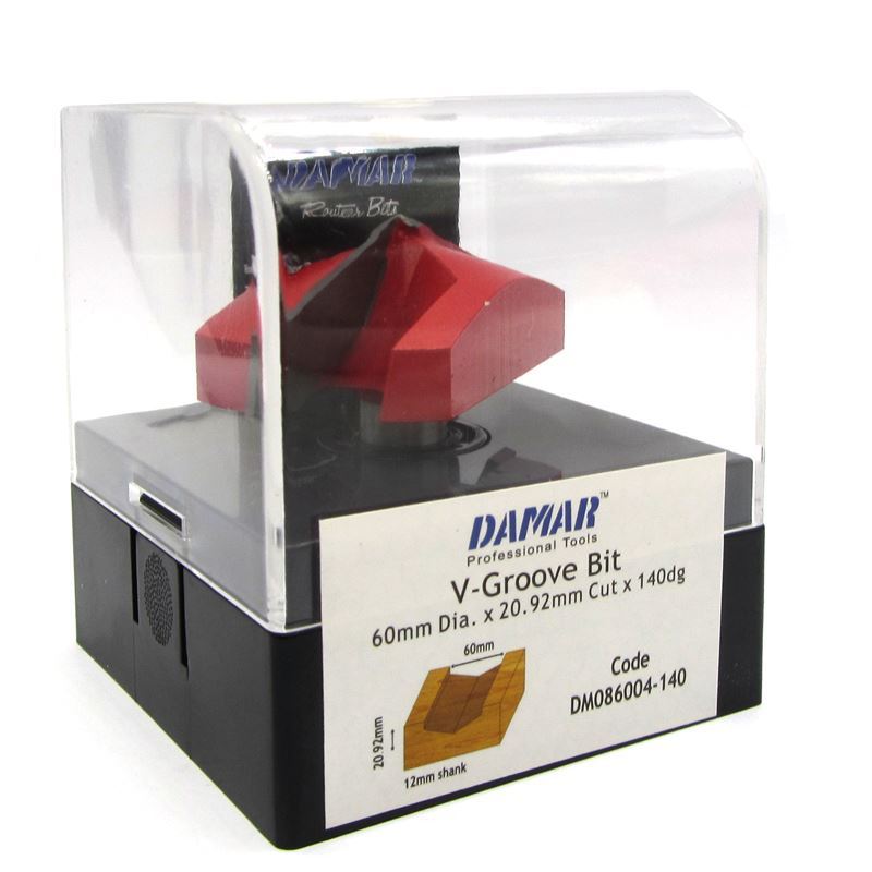 تیغ فرز نجاری (Vشکل) کد DM086004-140 دامار DAMAR	