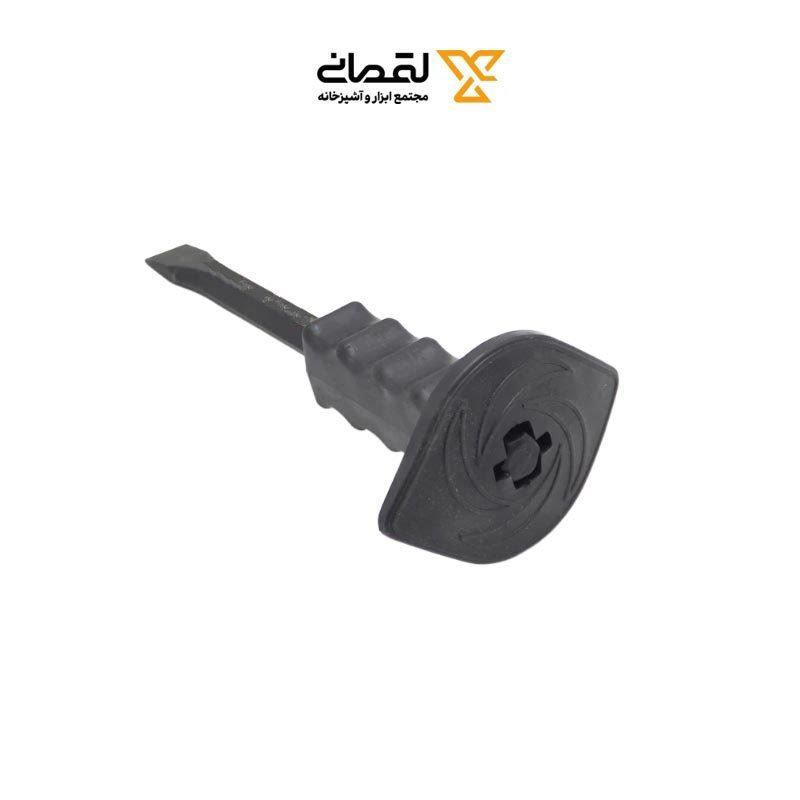 قلم بنایی فولادی نوک پهن 25 سانتی متری ضربه گیر دار  ورتکس VORTEX 1*LX02/1     12*J17