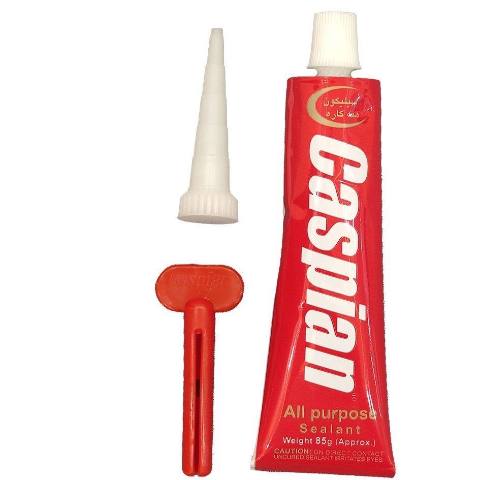 چسب آکواریوم پمادی 85 گرمی سفید کاسپین CASPIAN	