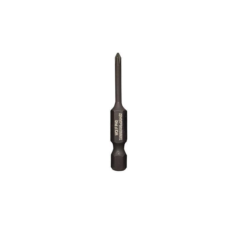 نوک پیچ گوشتی دریل یک طرفه چهارسو 5 سانت مشکی PH0 ولف WOLF JK02/2