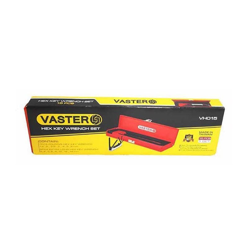 ست آچار آلن 6 گوش جعبه ای کد VH015 واستر (S.A) VASTER 1*L42