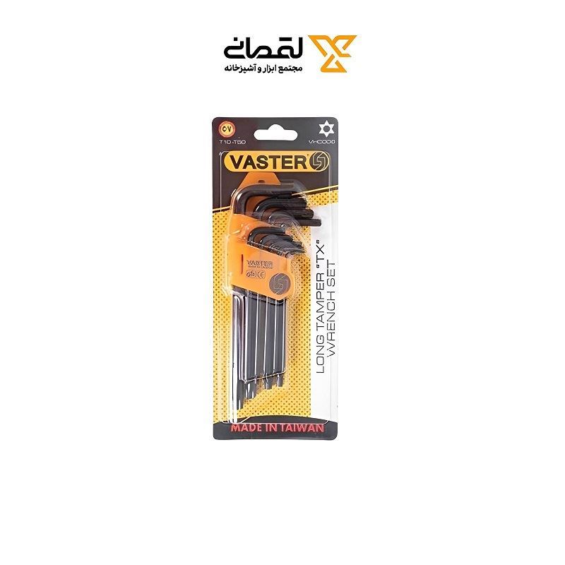 ست آچار آلن 9 عددی ستاره ای بلند کد VHC006X واستر VASTER 1*L42