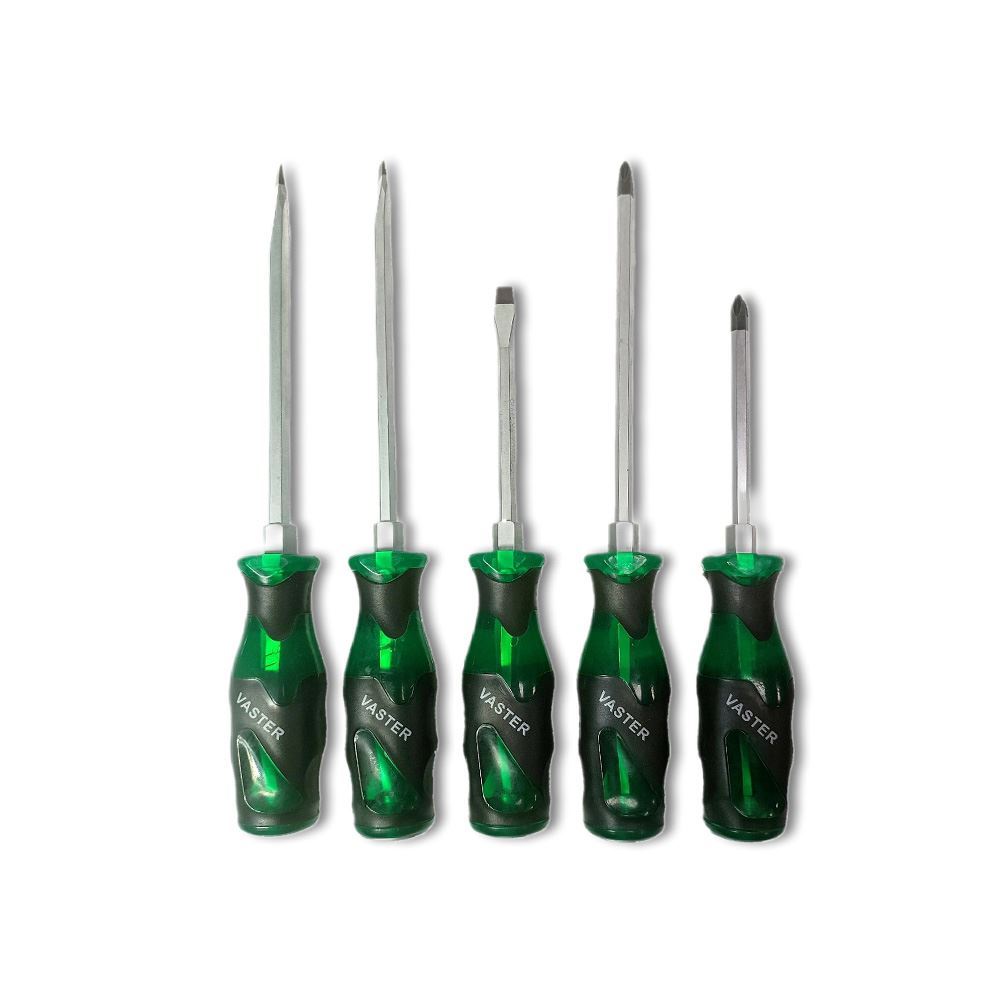 ست پیچ گوشتی ضربه ای کیفی سری 5 عددی سبز واستر VASTER 1*L41