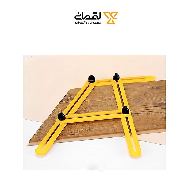 شابلون الگو برداری پلاستیکی زرد گونیومتر 15*25 1*GH03
