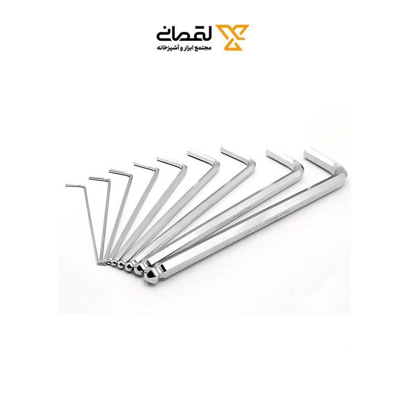 آچار آلن تکی 4 کوتاه ته گرد سفید واستر VASTER 1*JK03/3