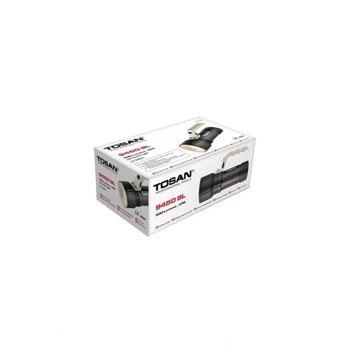 چراغ قوه شارژ توسن TOSAN مدل 9450SL 1*G22
