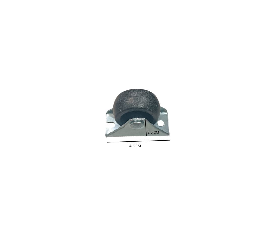 چرخ چمدانی ثابت مشکی 1*I93     12*J19