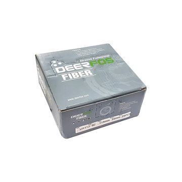 سنباده گرد فیبری آلومینیومی قطر 115 DEERFOS VA113 قرمز 24 پاس PAS 1*I23