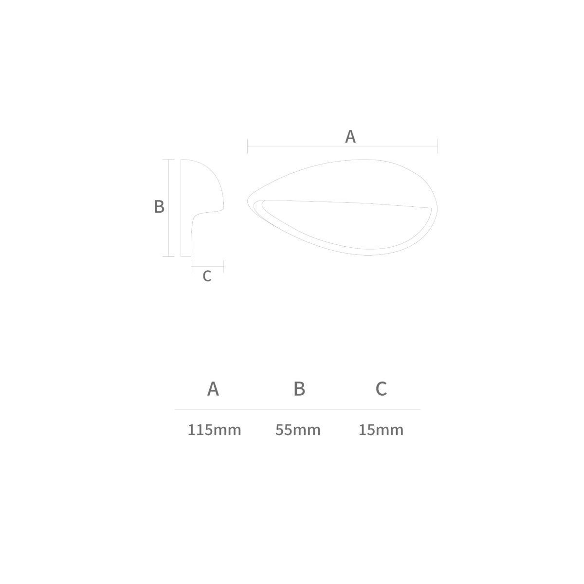 دستگیره کابینتی دو پیج کافی H2606-64  پرایم (S.A) 1*H53
