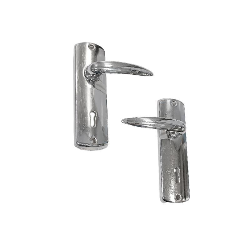 ست قفل و دستگیره کلیدی چپ کروم 910 کاسپین CASPIAN 1*C52