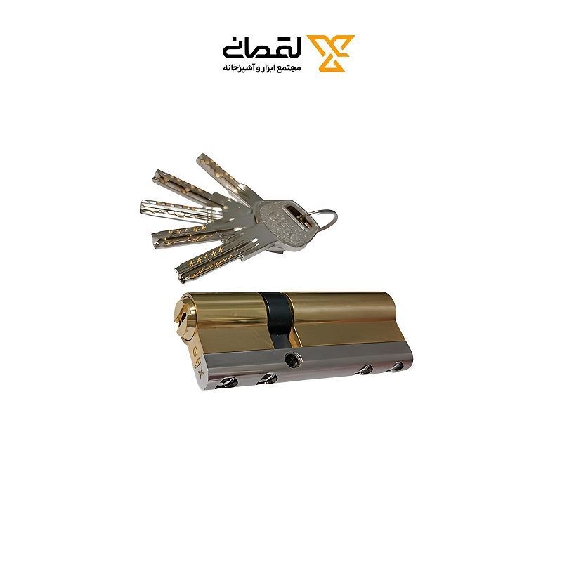 سیلندر قفل 8 س.م کنار سوییچی کلید کامیپوتری طلایی گوفیکس G.F.X 1*E33