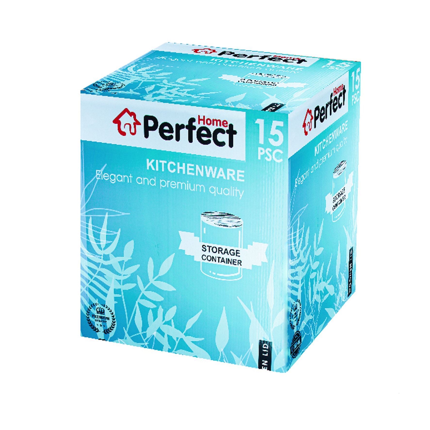 ست سرویس 15 پارچه در بامبو پرفکت هوم PERFECT HOME مدل رز کرم	