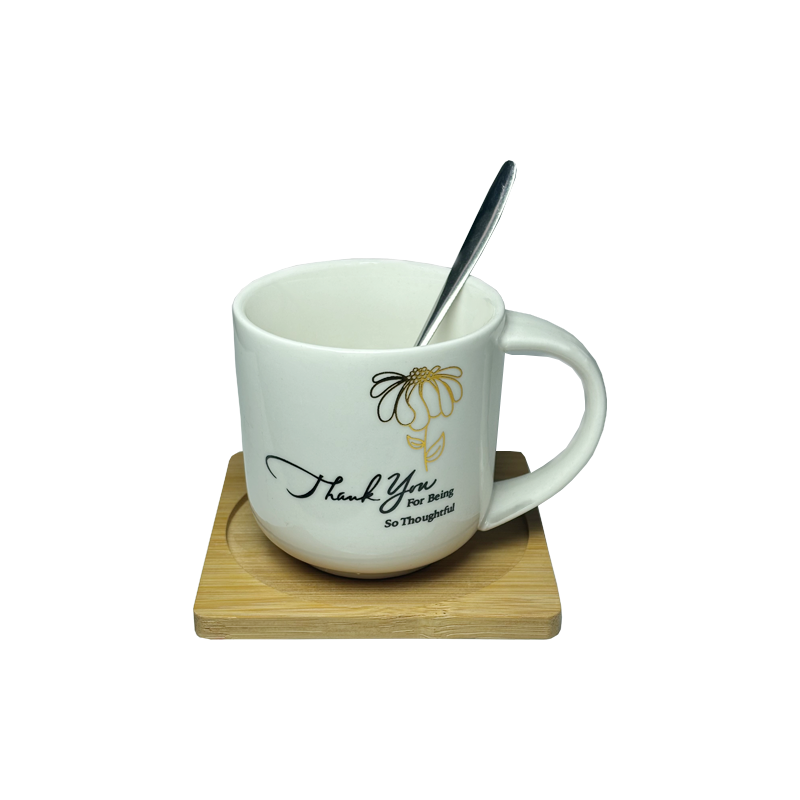 ماگ THANK YOU طرح شاخه گل  