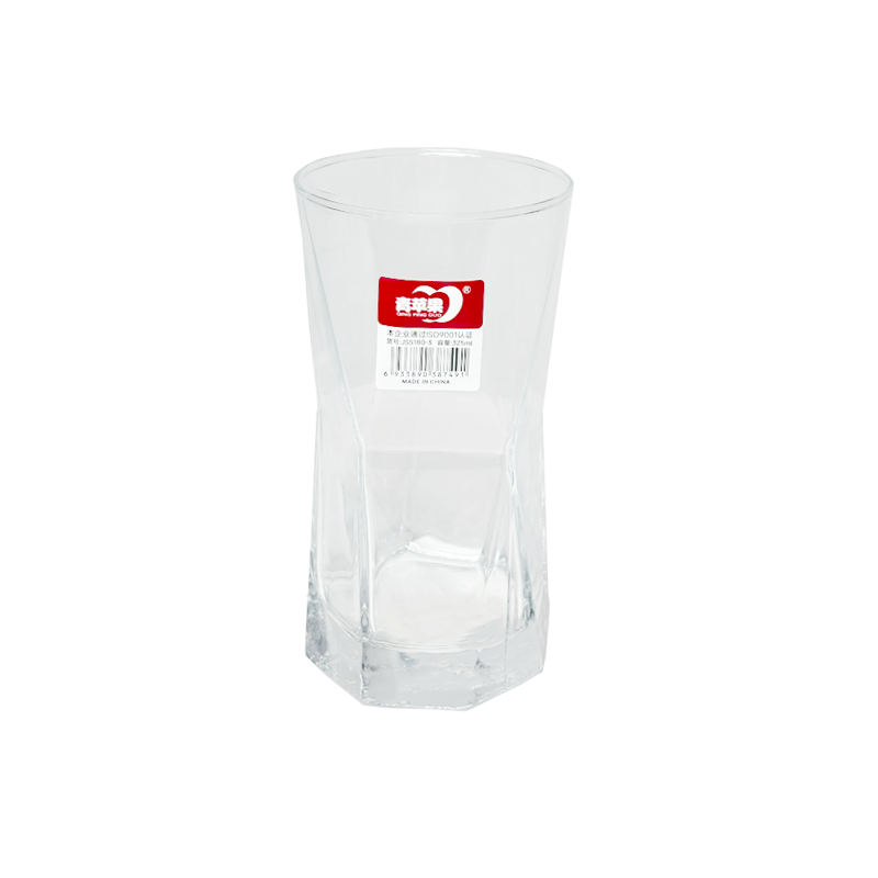 ست 6 تایی لیوان مچاله کریستال بلند 325 میل DELI 1*GH02/1
