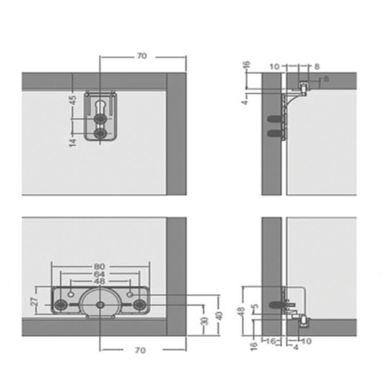 تاپ لاین EM1 تک درب روکار 15 کیلویی فانتونی K021