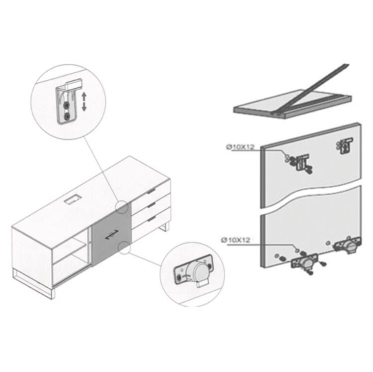 تاپ لاین EM1 تک درب روکار 15 کیلویی فانتونی K021