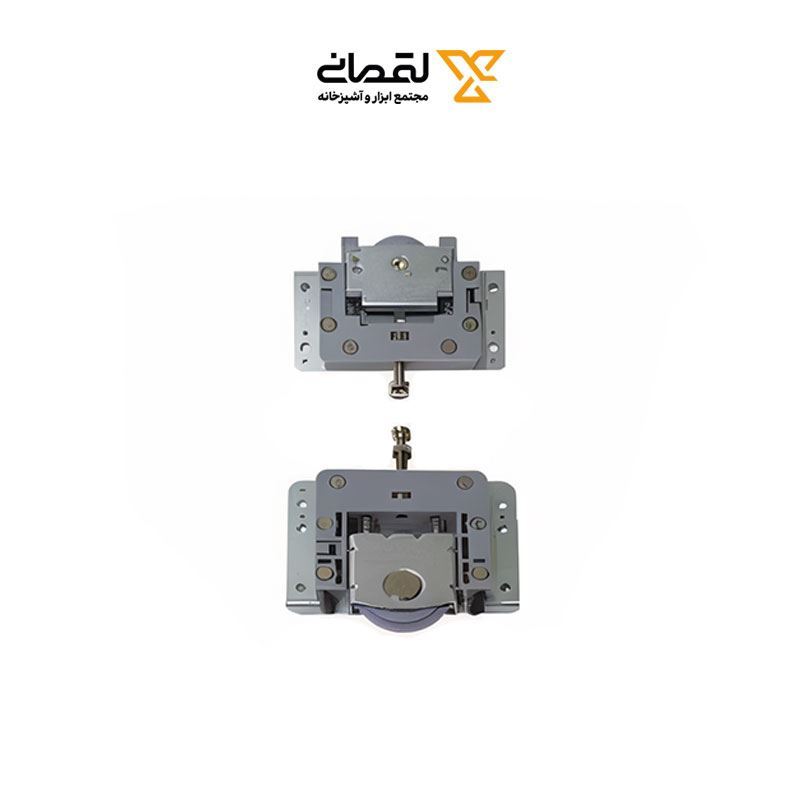 مکانیزم درب کمد ریلی سه درب با پروفیل SLIDE LINE آرام بند SLS-3DR مشکی سارو SARO 1*G72