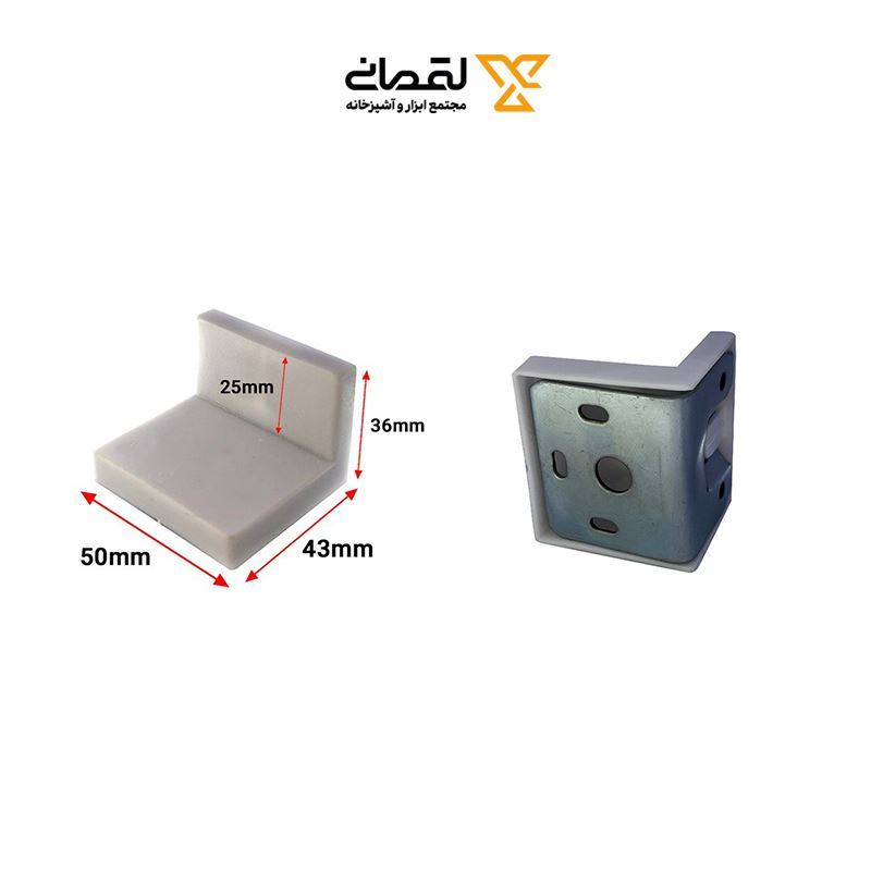 گونیا ام دی اف (MDF) روکشدار سفید پارسا 1*Z04/4