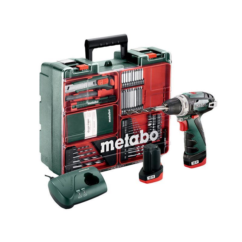 ست دریل شارژی 12 ولت مدل Power Max BS متابو METABO (به سفارش امارات)	
