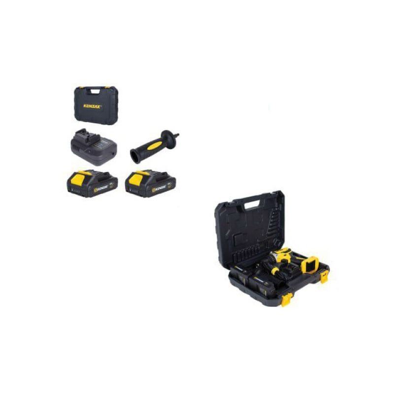دریل پیچ گوشتی شارژی 20 ولت دو باطری مدل 8220-BMC کنزاکس KENZAX M22*1