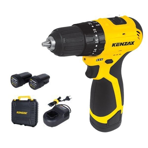 دریل پیچ گوشتی شارژی براشلس 16 ولت مدل 8840 کنزاکس KENZAX 1*M33