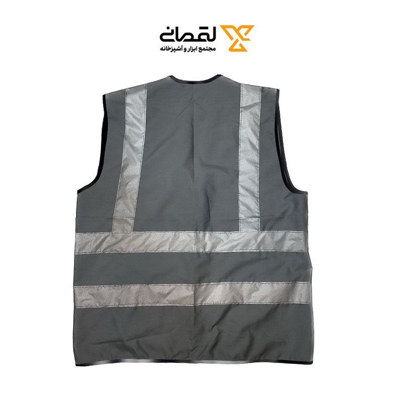 جلیقه شبرنگدار طوسی