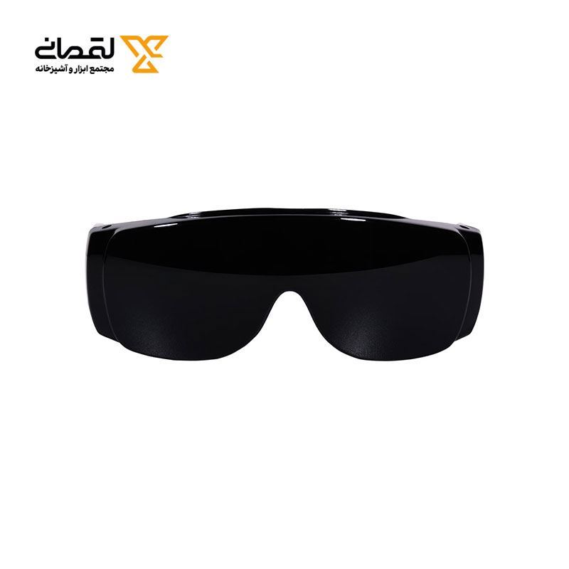 عینک ایمنی مشکی بغل کرکره جوشکاری مدل 8140 آروا ARVA	