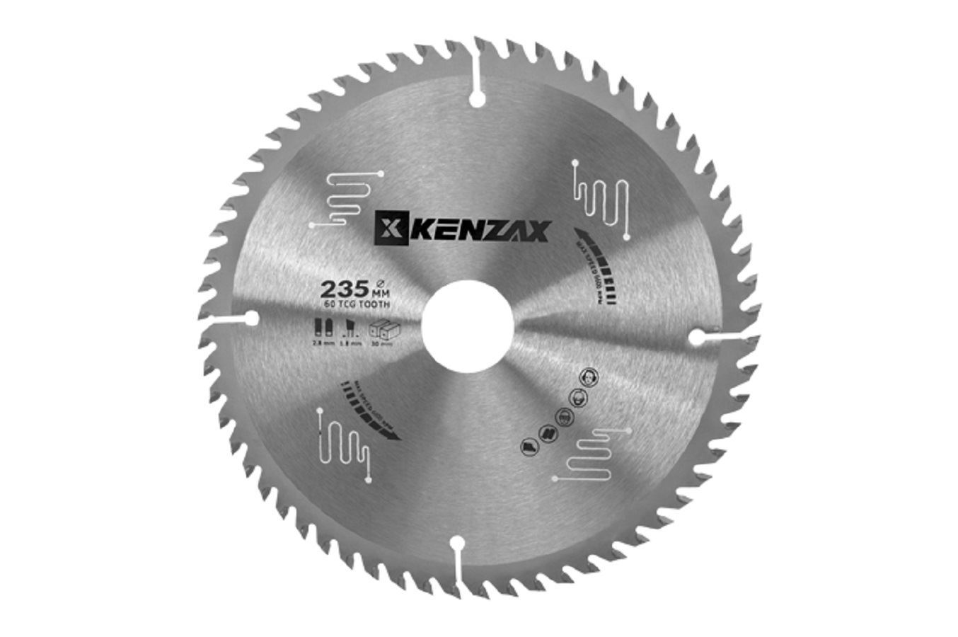 اره گرد بر 235 میلی متری 2400 وات مدل 4323 کنزاکس KENZAX 
