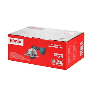 اره گرد بر شارژی 20 ولت 125 م.م براشلس مدل 8650 رونیکس RONIX 