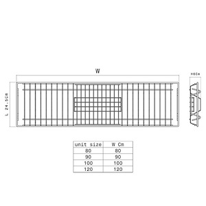 آبچکان آبکاری استیل ویژه کابینت فلزی سایز 80 آدلان کد (S.A) A105 1*A13