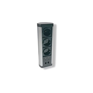 پریز برق مستطیل سیلور  1003 SPP صدرا