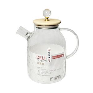 قوری طرح دار در چوبی DELI میل 1600