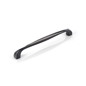 دستگیره کابینتی دو پیچ مشکی نقره ای H1238-128 پرایم (S.A)