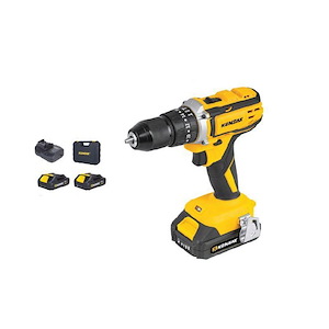 دریل شارژی چکشی 18 ولت دو باطری مدل BMC-8118 کنزاکس KENZAX