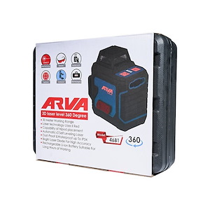 تراز لیزری 360 درجه 3D نور قرمز مدل 4681 آروا ARVA M42*1