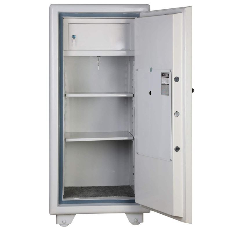 گاو صندوق گنجینه کد GS-1200 طوسی رمز کره	