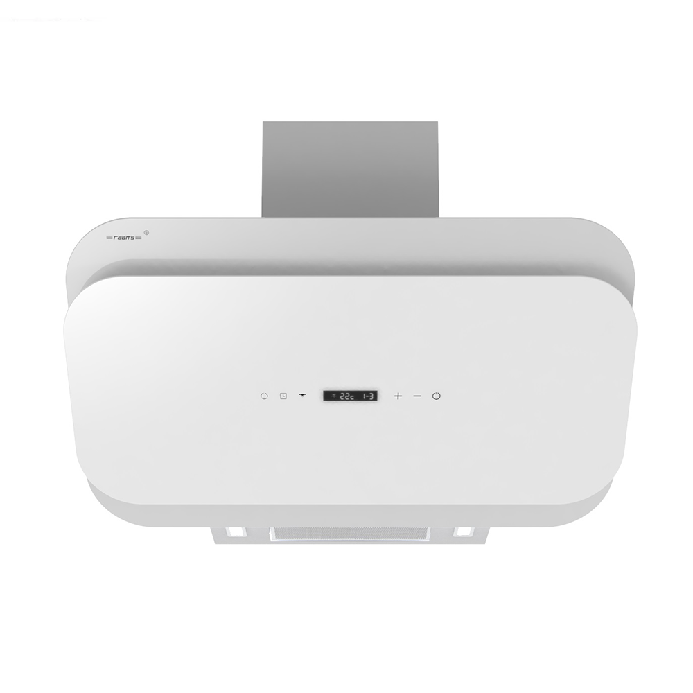 هود 90 سانت مشکی شیشه شیبدار با جک برقی موتور فلز رابیتس RABITS مدل RH-108-WA/S 