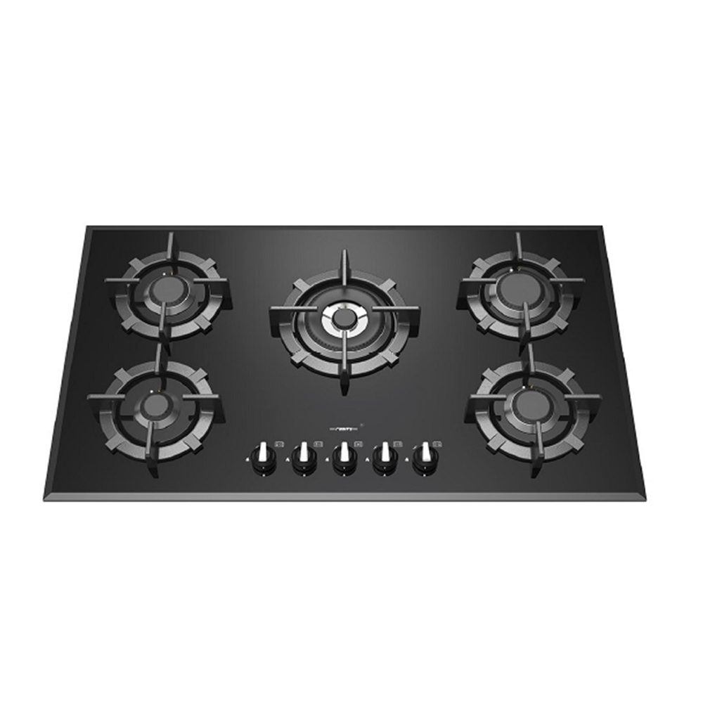 اجاق گاز 90 سانت شیشه مشکی رابیتس RABITS مدل RG-565 12*A14